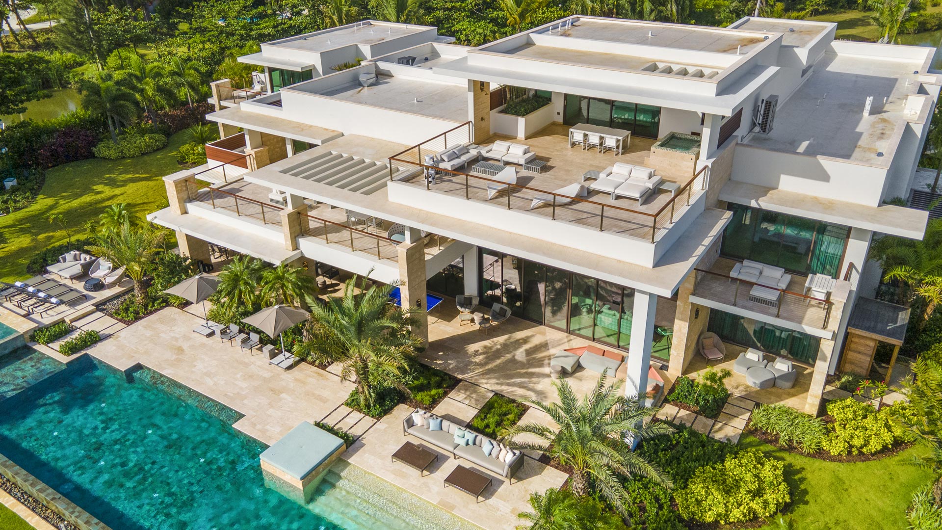 Interiors By B Design Group, La Joya, Ritz-Carlton Residence, Dorado Beach, Puerto Rico aerial